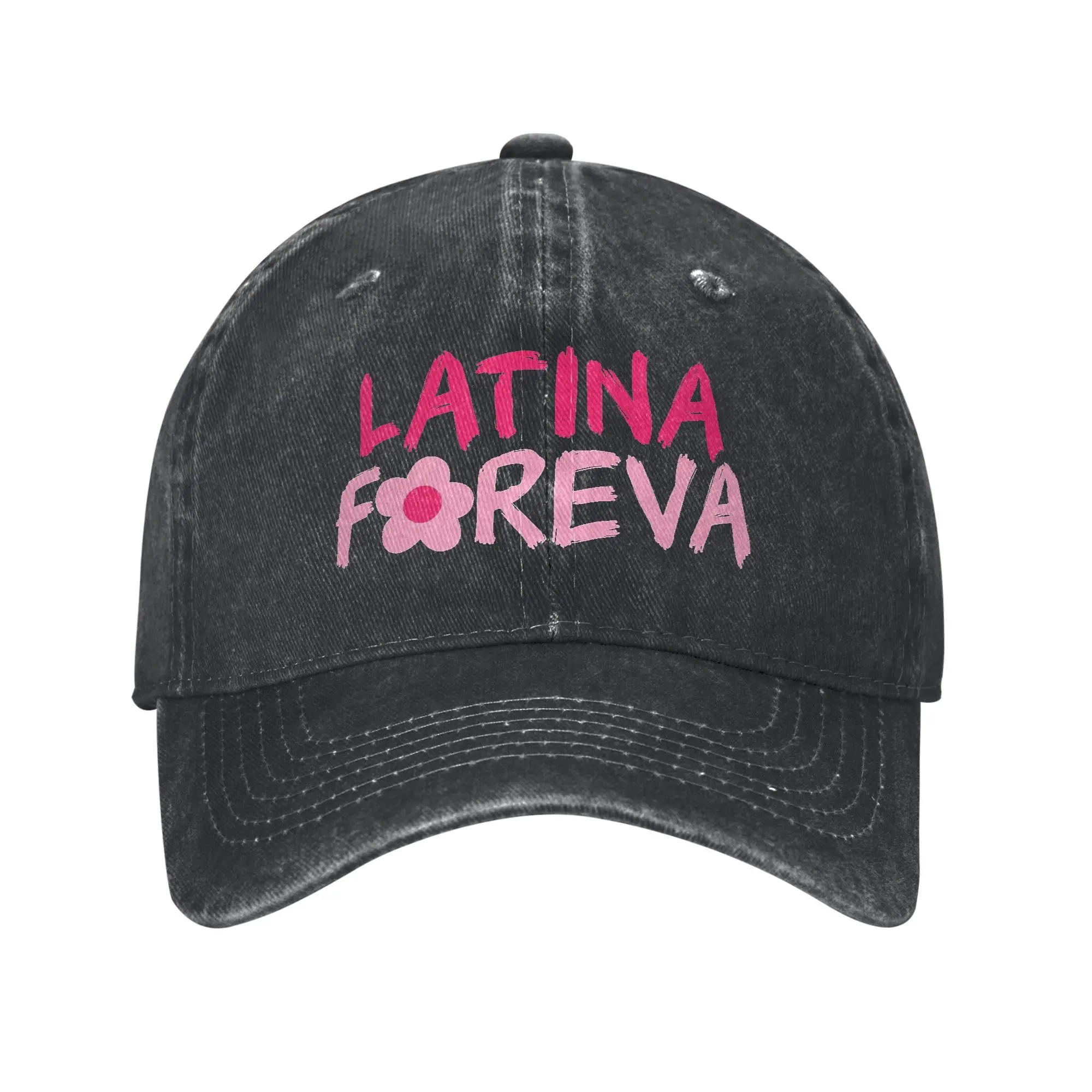 

Karol G LATINA FOREVA Бейсболка унисекс, потертые хлопковые шапки, модная кепка для тренировок на открытом воздухе, неструктурированная мягкая шляпа Snapback