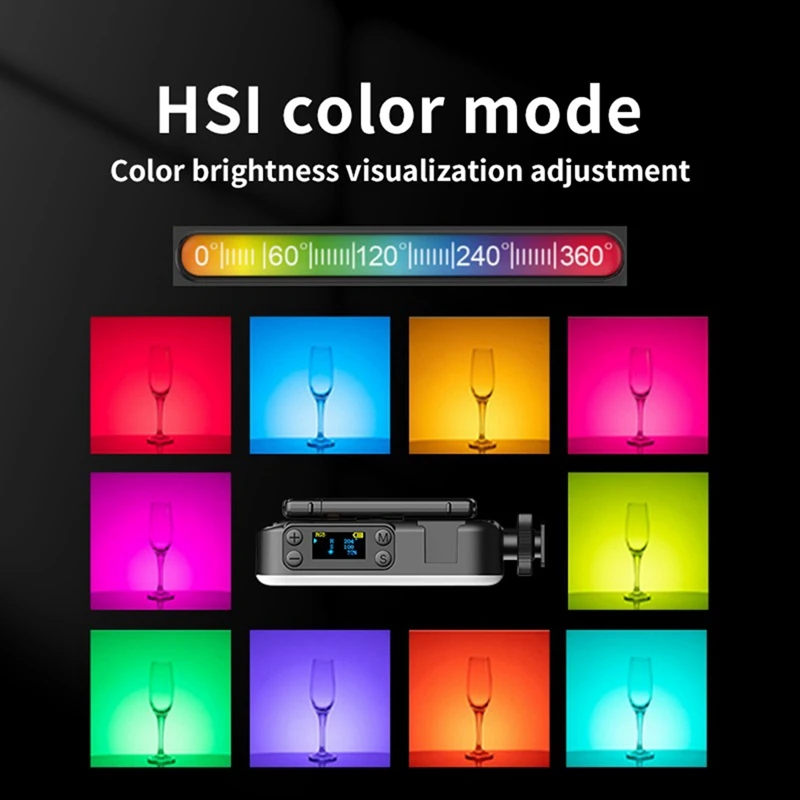 Photography Lights LED Lights With Desktop Cell Phone Stand Direct Broadcast Fill Light RGB Ambient Light