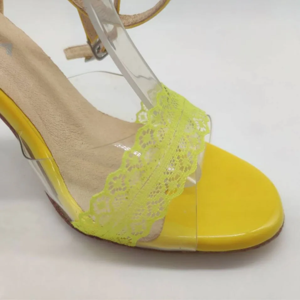 Evkoodance 女性のタンゴダンスシューズ 3 "ヒールレザーソールラテンサルサ社交靴練習ウェディングパーティー靴ラテンシューズ