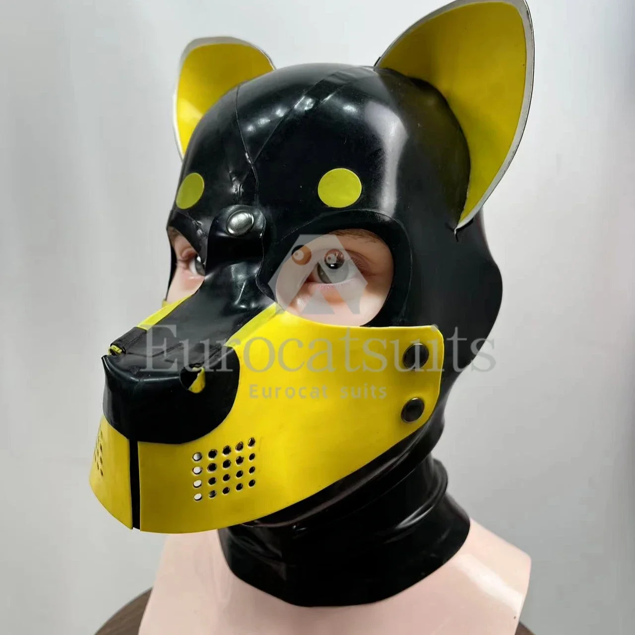 

customized latex fetish hood Eurocat suits sexy bodysuit rubber catsuits clubwearing rubber bodysuit cosplay