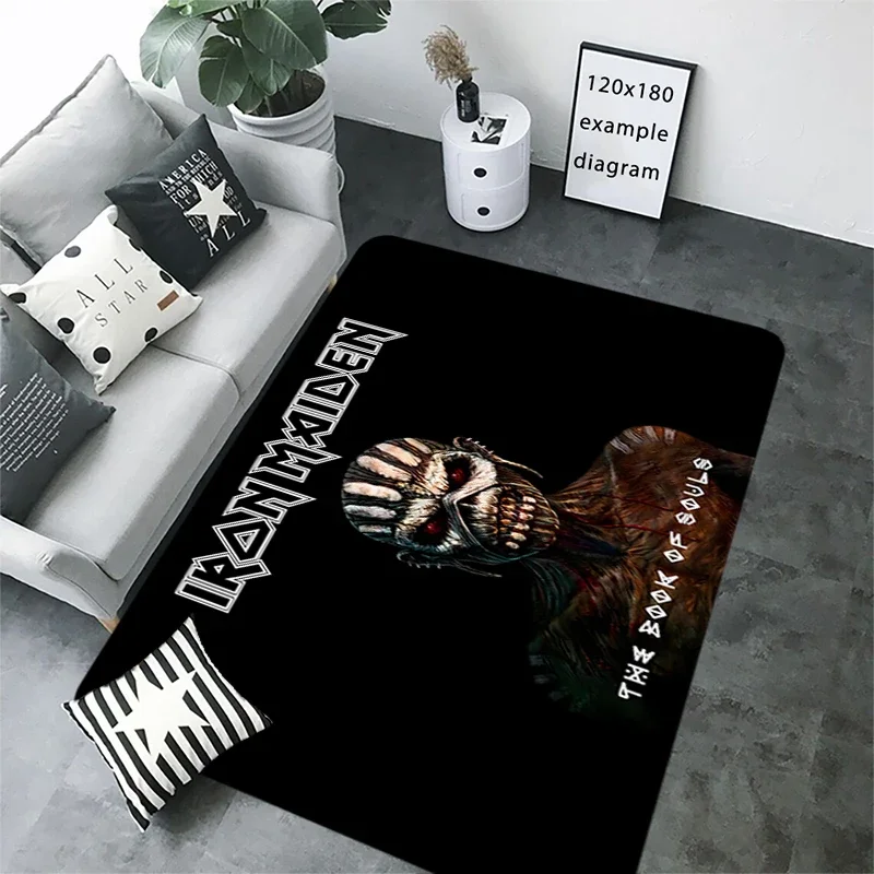 Bedside Carpets Foot Heavy Metal Band Entrance Doormat Kawaii Rug Floor Mat Anti Slip Home Kitchen Hallway Foot Rug Room Decor