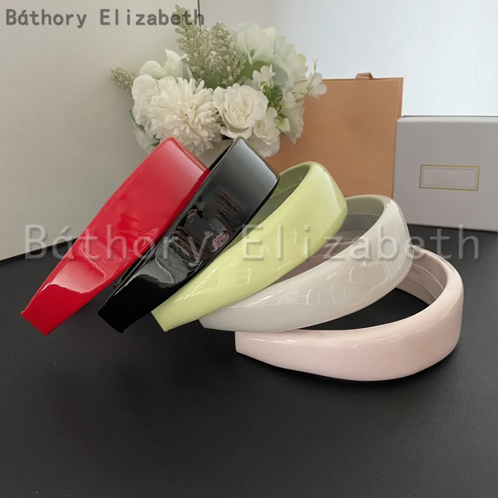 

Báthory Elizabeth 2024 Hot Famous Designer Brand Solid Color Headbands Hair Accessories Women Fashion Hight Quality Jewelry