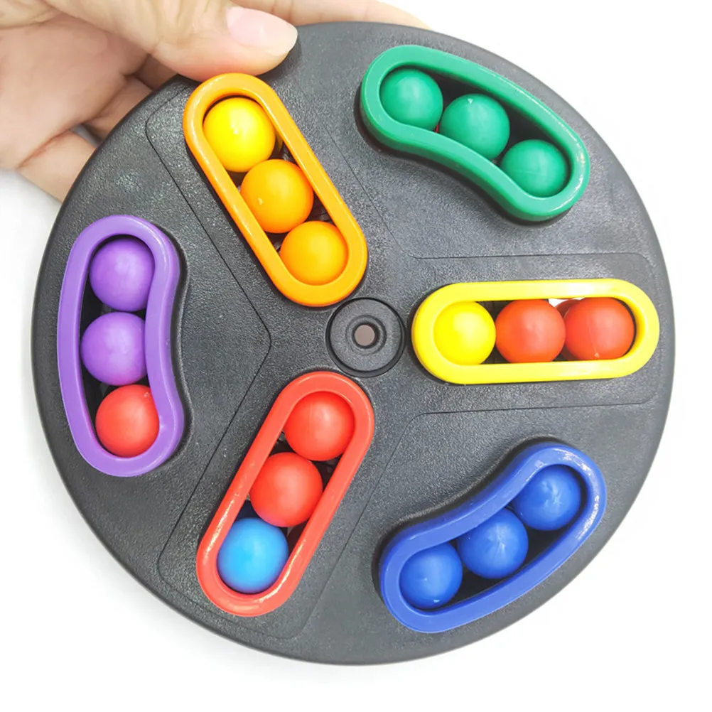 

Вращающийся лабиринт с шариками: Премиальная пластиковая настольная головоломка для детей и студентов, развивающая интеллект, отличный подарок на день рождения
