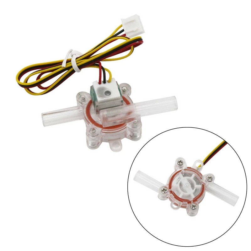 High-precision Liquid Flow Sensor Water Flow Hall Sensor Switch Flow Meter Flowmeter Counter 0.01~0.1/m3/h