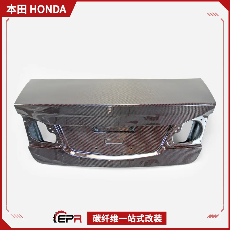 

Подходит для деталей модификации из углеродного волокна Honda Civic FD2, оригинальная модель с красным и черным карбоновым узором, крышка багажника, задняя часть.