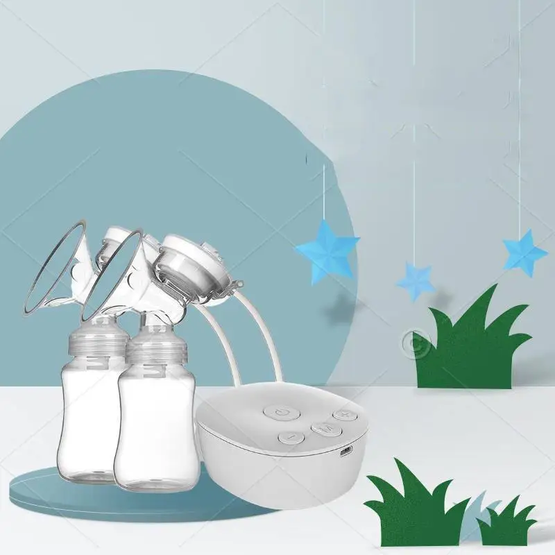 Dr.isla Double Electric Breast Pump Low Noise Anti-Backflow Hands Free Breast Pump Comfort Milk Collector for Breastfeeding