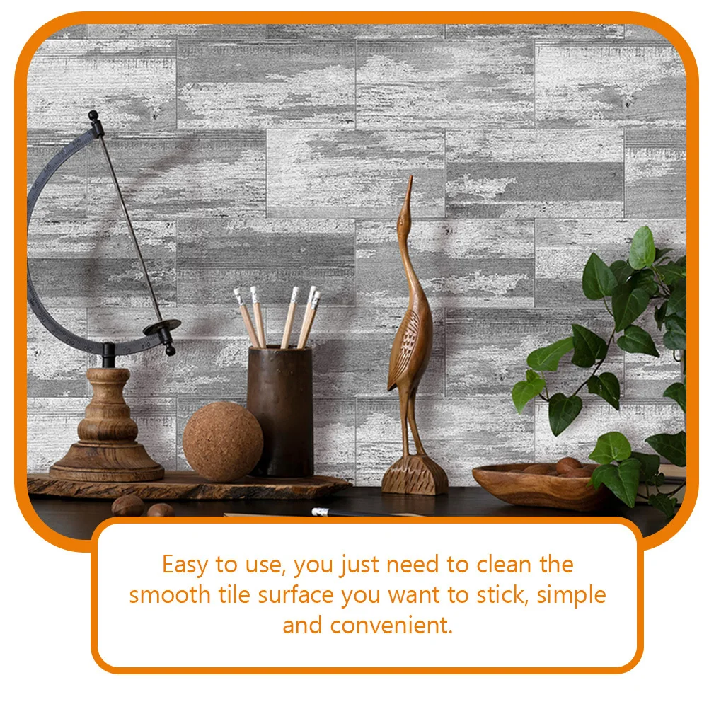 

16Pcs Waterproof Brick Decorative Wall Stickers Peel and Stick Easy Install for Home Living Room Kitchen Bathroom