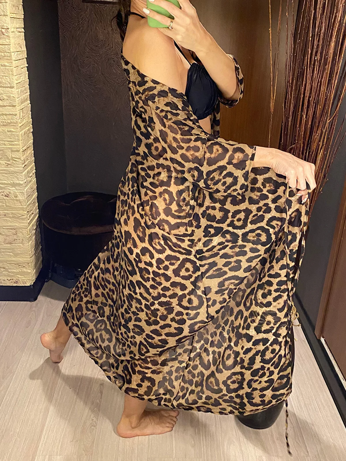 2022 Sexy Leopard Printed Beach Cover Up Chiffon Cover-ups Swimwear Beach Wear Summer Beachwear Female Women Long Dress V3219 - AliExpress 2022 Sexy Leopard Printed Beach Cover Up Chiffon Cover-ups Swimwear Beach Wear Summer Beachwear Female Women Long Dress V3219 - AliExpress