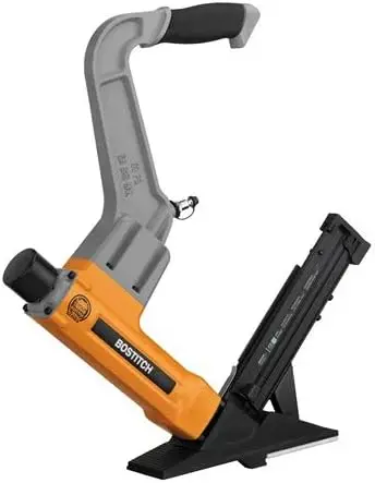 Flooring Nailer 2-in-1 Ergonomically designed long handle with comfortable rubber grip Mallet-actuated pneumatic driving action