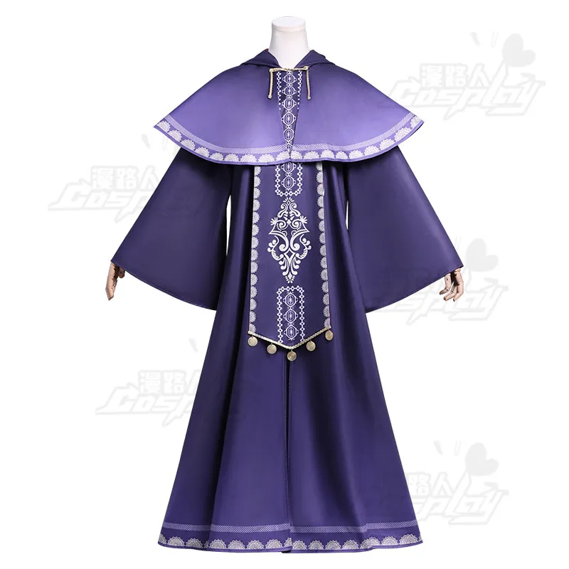 

Secrets of the Silent Witch Monica Everett Cosplay Costume, Purple Magic Robe, Anime Witch Full Set for Women