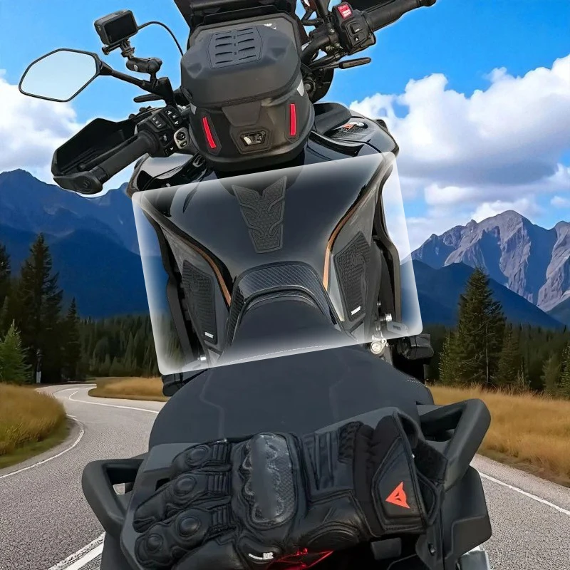 

Для YAMAHA Tracer 9 TRACER 9 TRACER 9 GT 2021 2022 2023 мотоциклетная противоскользящая накладка на бак, наклейка, газовая наколенница, тяговая боковая накладка