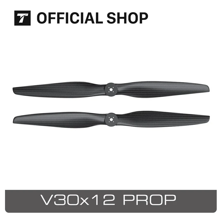 

T-motor V30*12 Prop V18x7.2 V22x7.4 V26x8.7 V30x12 V32x12.8 V34x13.6 V40x16 Inch Carbon Fiber Propeller for Vtol Airplane