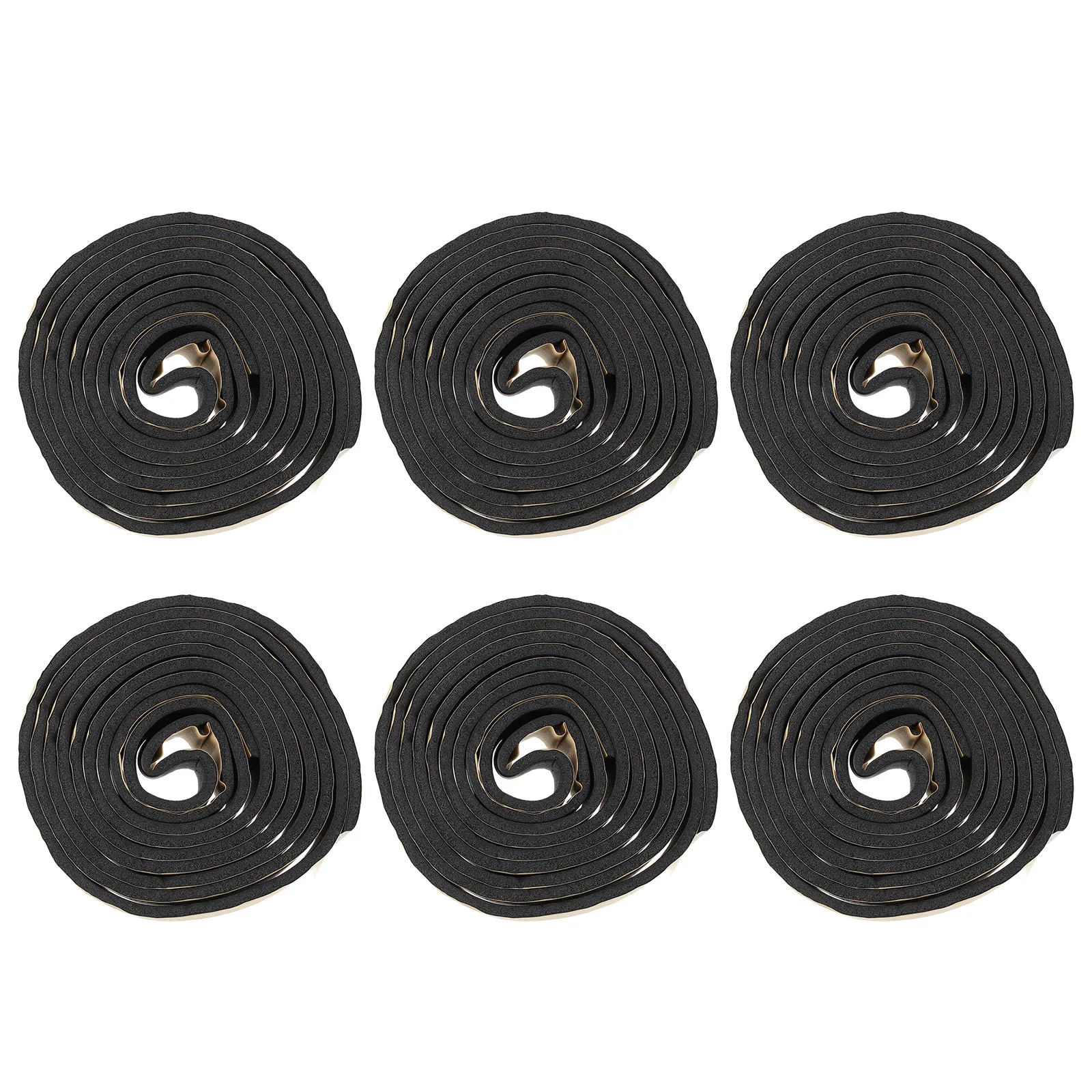 

6 Pcs Sealing Strip 30mm Wide 5mm Thick 3M Long Rubber Foam Door Seal Weather Stripping Corner Seals Frame Pad