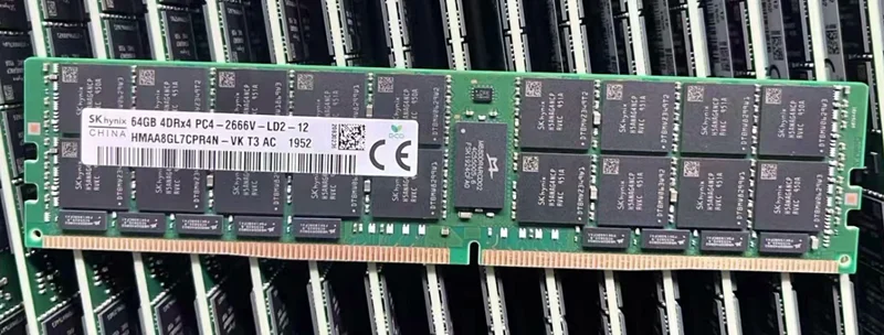 Hynix DDR4 64GB 2666V 4DRx4 PC4 2666MHz ECC REG RDIMM RAM Server memory 64G