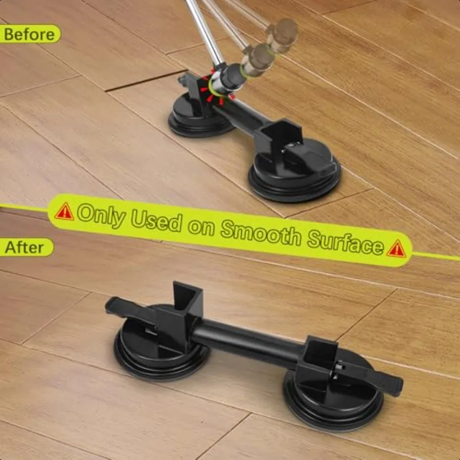 New Floor Gap Fixer Tool Includes Enhanced Suction Cup with Hammer Target and Rubber Mallet for Laminate Floor Gap Repair