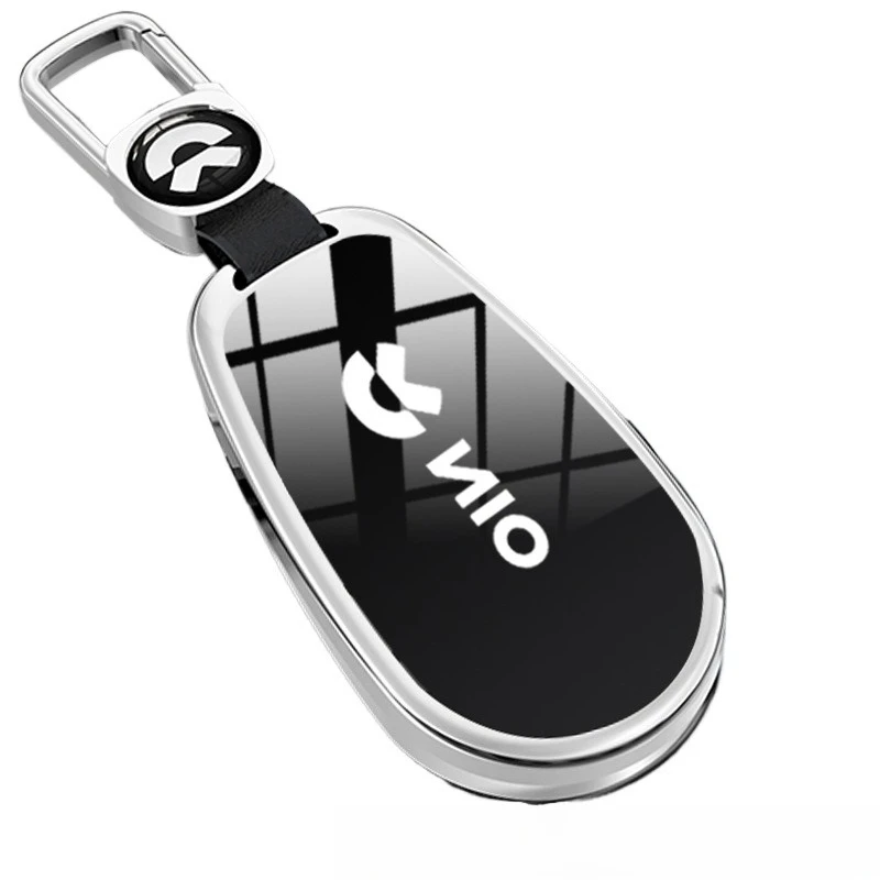 

Premium Aluminum Alloy Key Cover Case for NIO ET5/ES7/ET7/ES6/EC6/ES8/ET5T - Protective Key Fob Shell Key Bag Chain