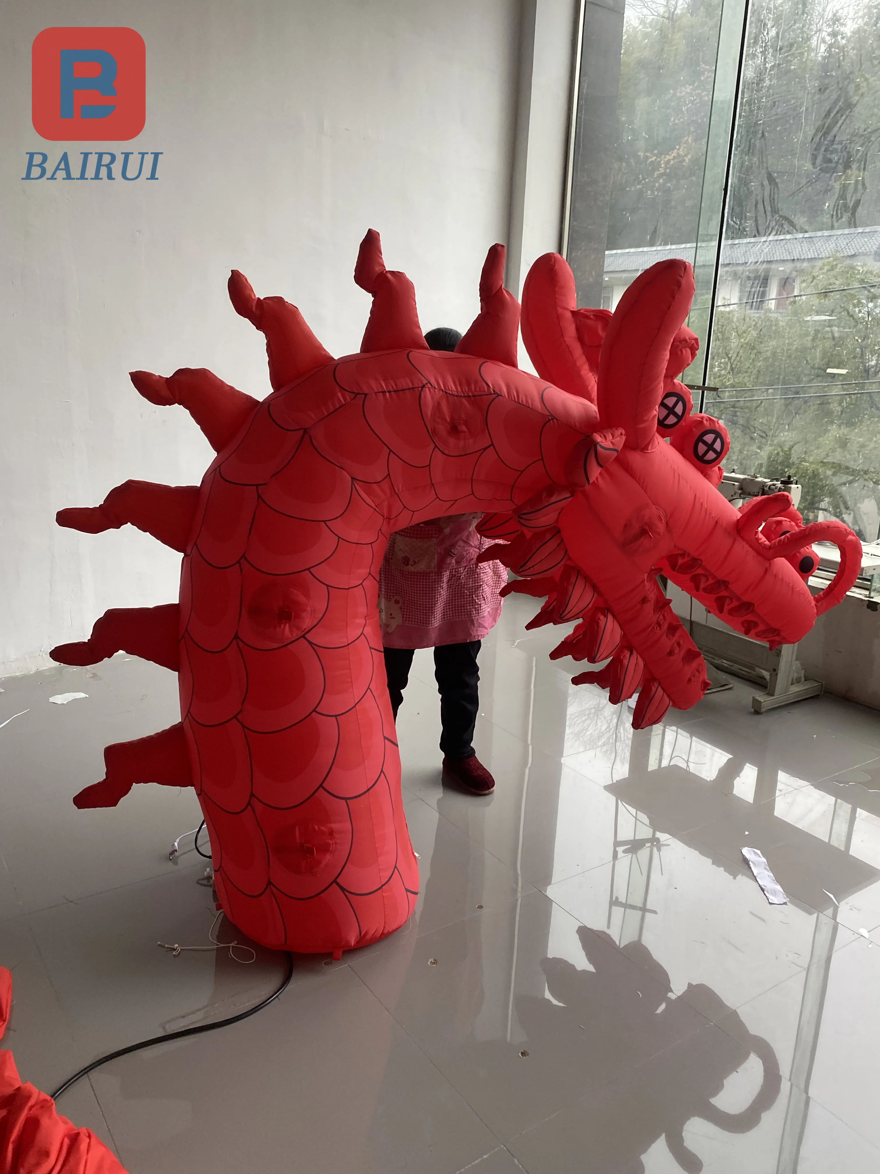 Cartoon aufblasbare Drachen Jahr Maskottchen Luft Modell chinesischen Drachen Neujahr Tierkreis Outdoor kommerzielle Dekoration Requisiten