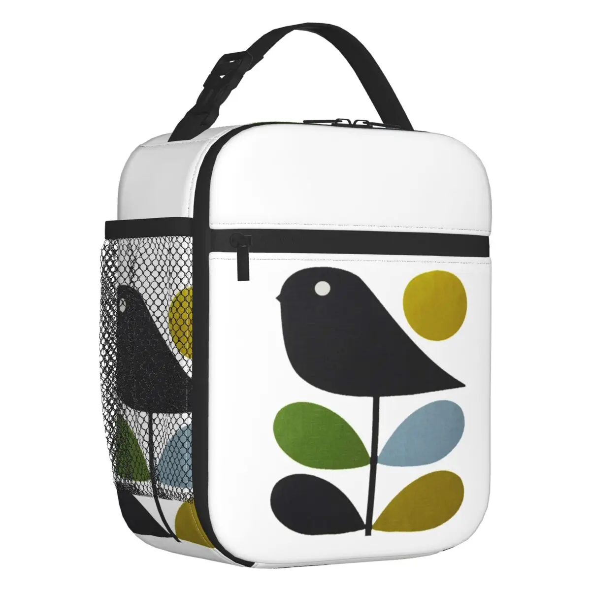 

Kiely Orla Stem Bird Thermal Insulated Lunch Bag Women Flowers Geometric Resuable Lunch Tote for School Storage Food Box