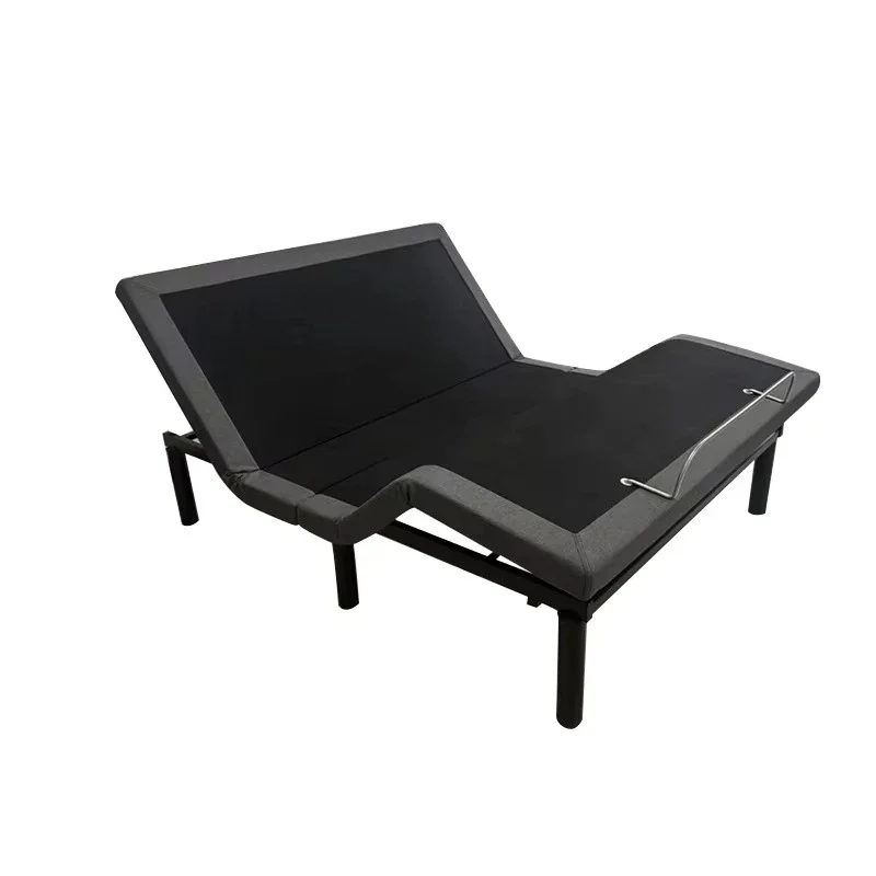 

Durable adjustable bedroom bed with mattress, modern design smart furniture
