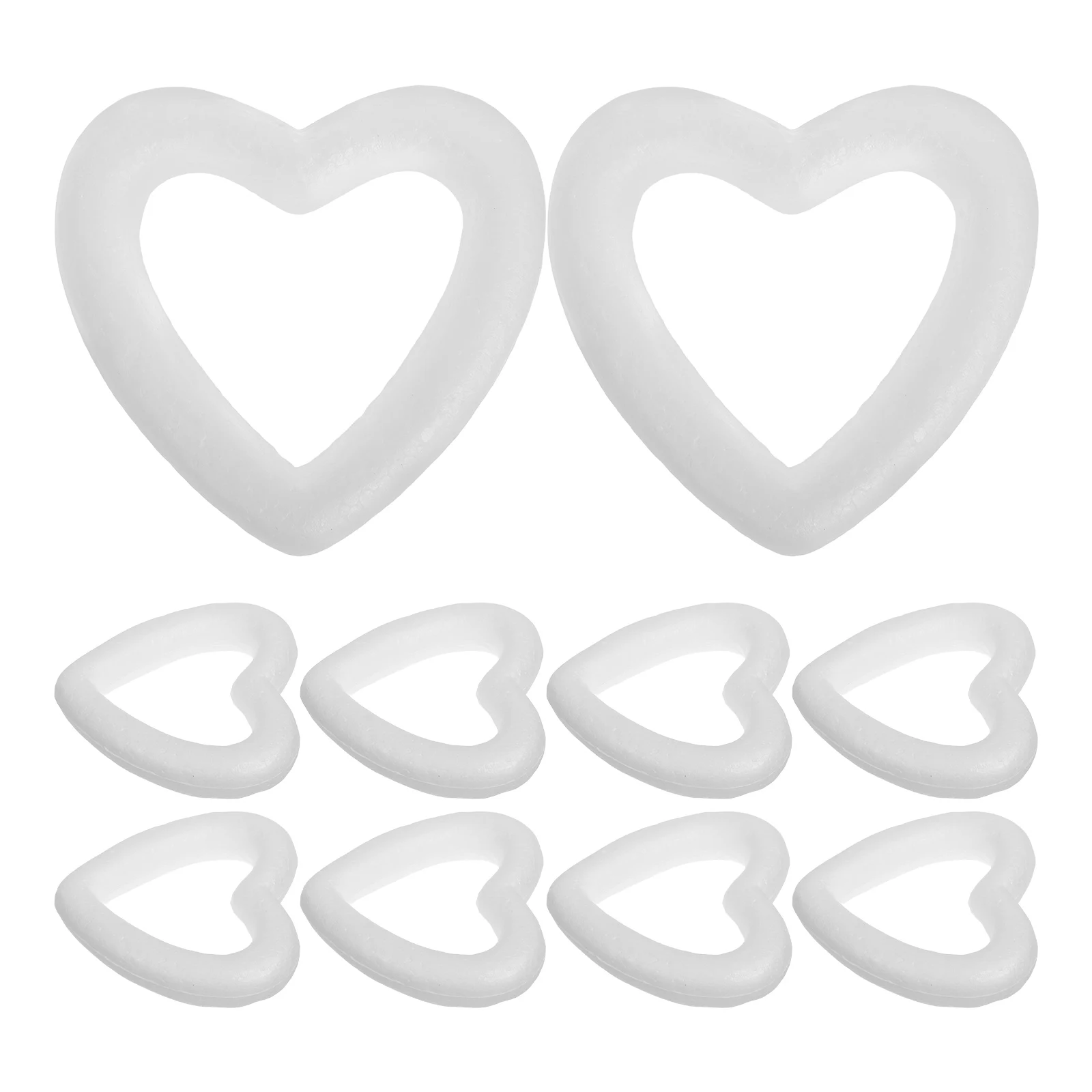 

10Pcs Foam Wreath DIY Form Heart Shaped Foam Wreath Heart flower arrangement Foam handmade Craft Valentine's Day gift