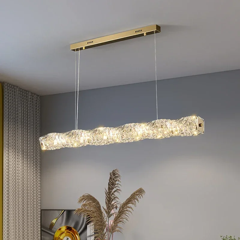 

Luxury LED Crystal Chandeliers Modern Dining Room Kitchen Lighting Decor Lustre Pendant Chandelier Indoor Bar Lights Fixture