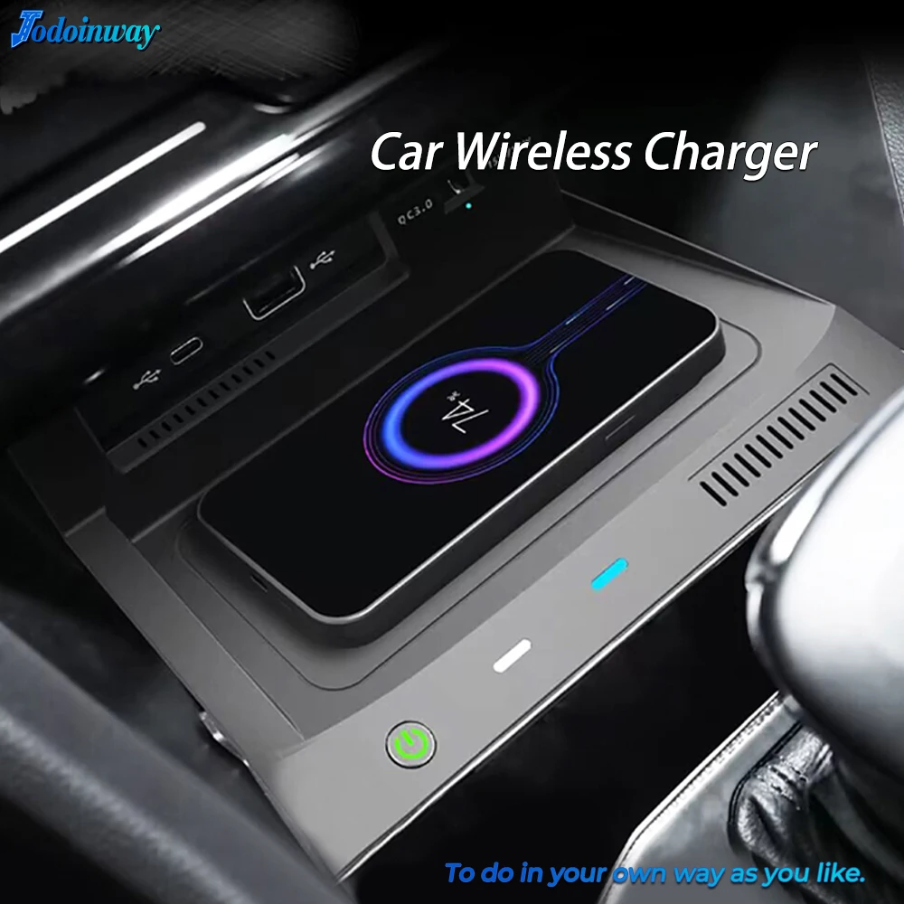 Car Mobile Holder Fast Wireless Charging Phone Charger for VW Tiguan MK2 2019 2022 15w Car Accessories Interior