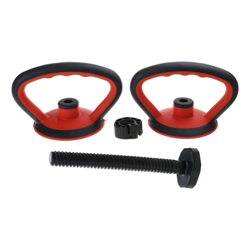 Adjustable Kettlebells Handle Dumbbells Converter NonSlip Grip and Connectors Rod Workout Kettle Bells Grip Easy to Use