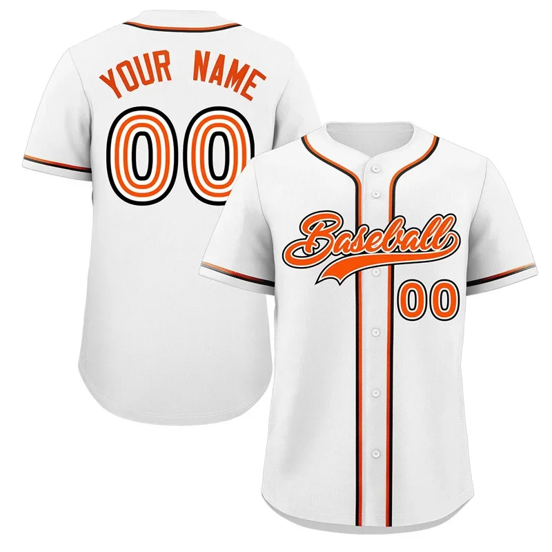 Custom Baseball Jersey Unique Fashion Baseball Jerseys Hip Hop Street Style Shirt Printed Men's Softball Training Uniform