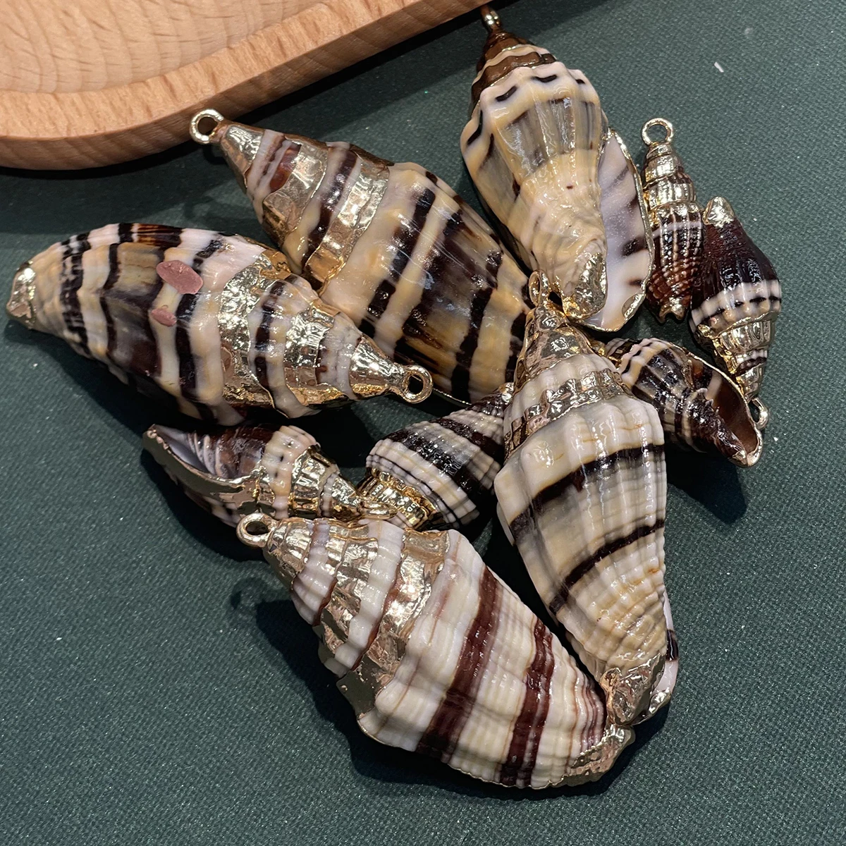 Natural Pen Shell Pendant for DIY Jewelry Making