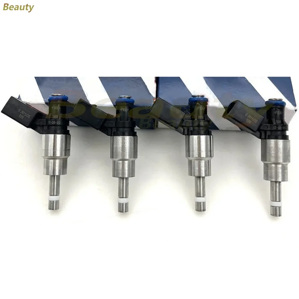 4Pieces New Bosc-h Fuel Injectors For 2005-2009 V-W Aud-i A4 Quattro 2.0L I4 Turbo OEM 06F906036A 06f906036f/ XPS178 / 026150003