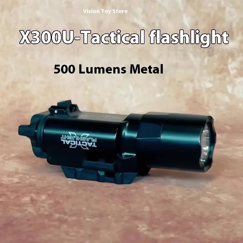 Tactical X300 flashlight strong light laser flashlight toy hanging gun light laser rail 20MM