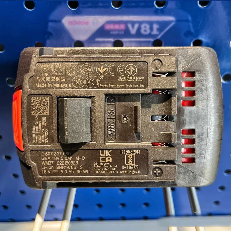 BOSCH Original 18V5.0AH Lithium Battery GBA Multiple Devices High Capacity Compact Rechargeable Battery