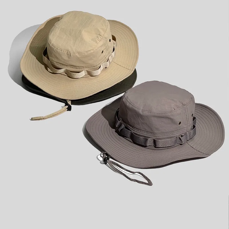 

Альпинистская шляпа, быстросохнущая, с большими полями, защита от ультрафиолета, уличная рыбацкая шляпа, водонепроницаемая солнцезащитная шляпа для пешего туризма, кемпинга, рыбака