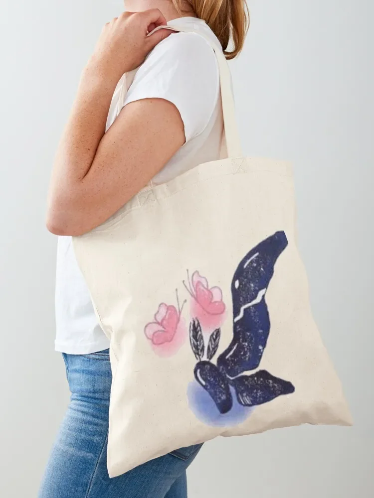 Lore Olympus Moth and Butterfly HadesxPersephone Art Tote Bag Big bag women Custom bag Canvas stote sac pour femme