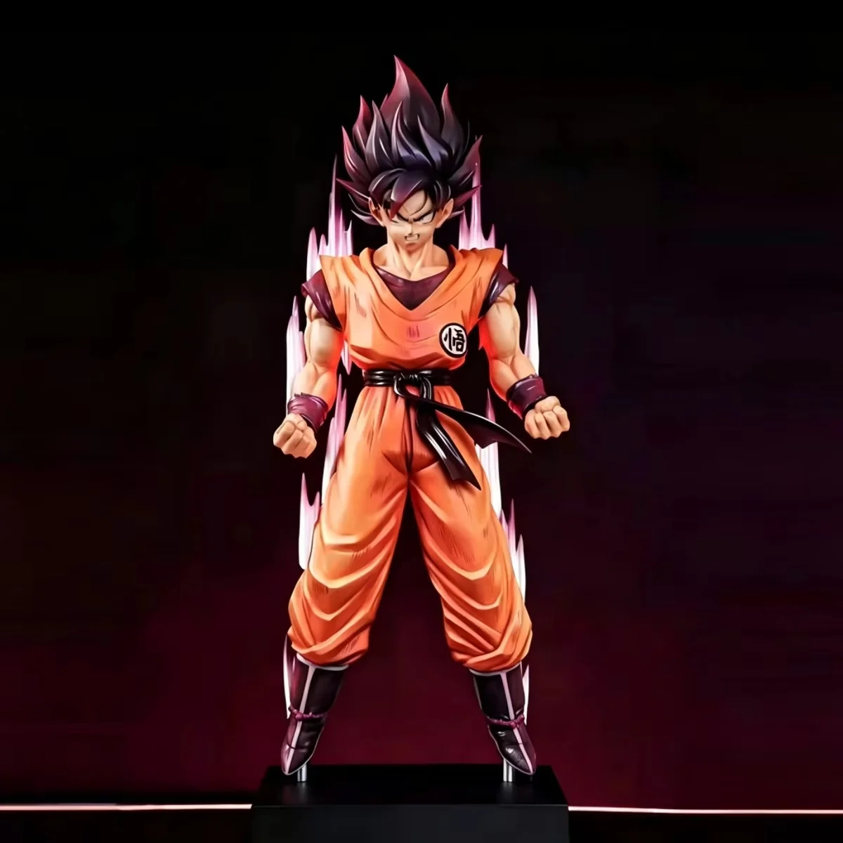 Neue Dragon Ball Son Goku Kaiouken Aura-Form PVC 30cm Anime-Statue Schreibtisch-Dekoration Sammlerstück Modell Geschenke für Fans