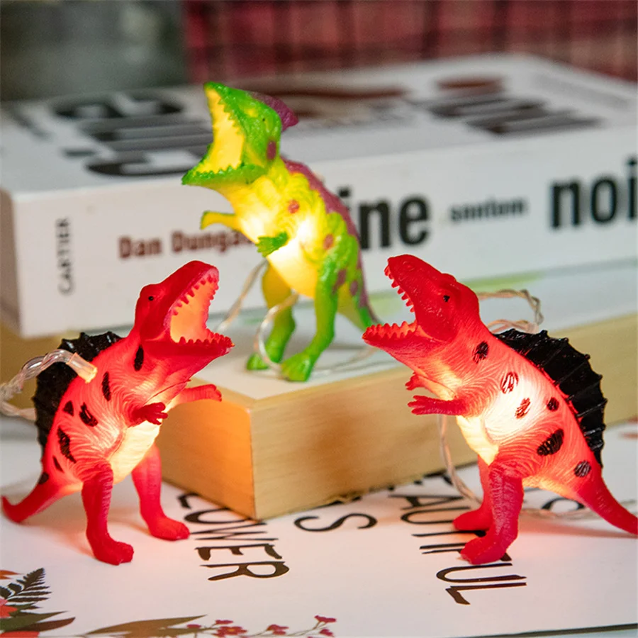 3M 20LED Dinosauro Ghirlanda di Natale Fata Luci della stringa Alimentato a batteria Bambini Dinosauri Giocattoli Regalo per la festa Decorazione della stanza dei bambini