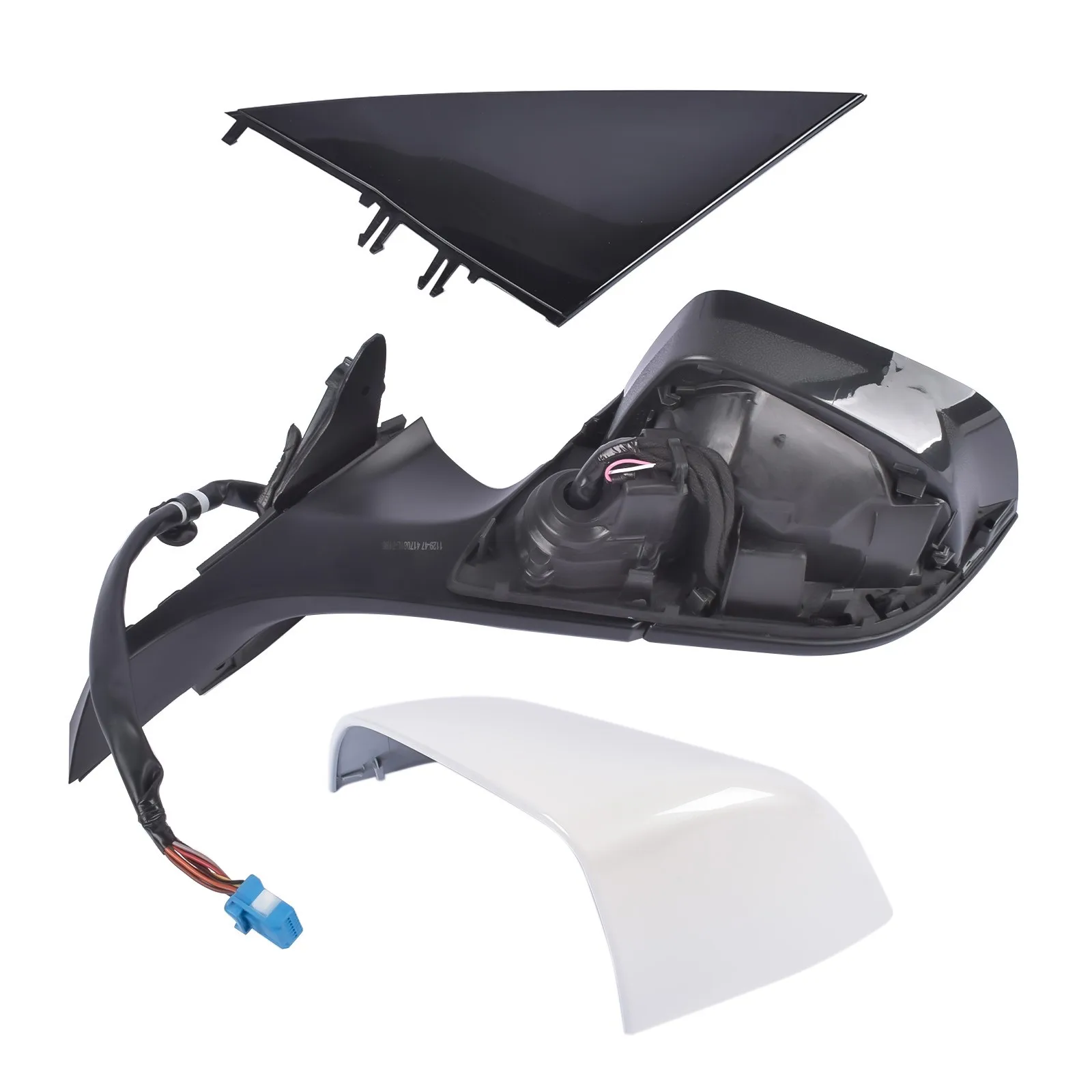 AP02 Left side Driver side Mirror Heated Power Fold White For Tesla Model 3 M3 2017 2018 2019 2020 2021 2022 2023 EV/BEV view 6