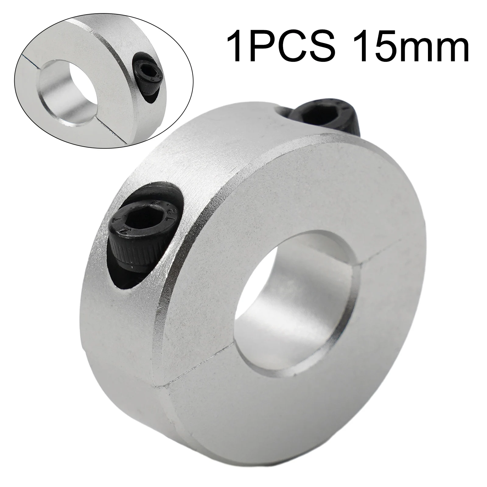 1pc Aluminum Alloy Fixed Rings Clamp Collar Double Split  13mm To 30mm Inside Diameter Shaft Collar Clamp Type