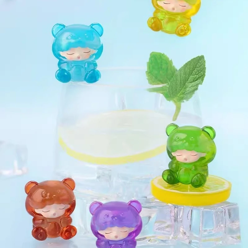 Original Yumo Gummy Bear Series Blind Box Toys Mini Doll Cute Action Figure Model Mystery Box Surprise Birthday Gift Collection