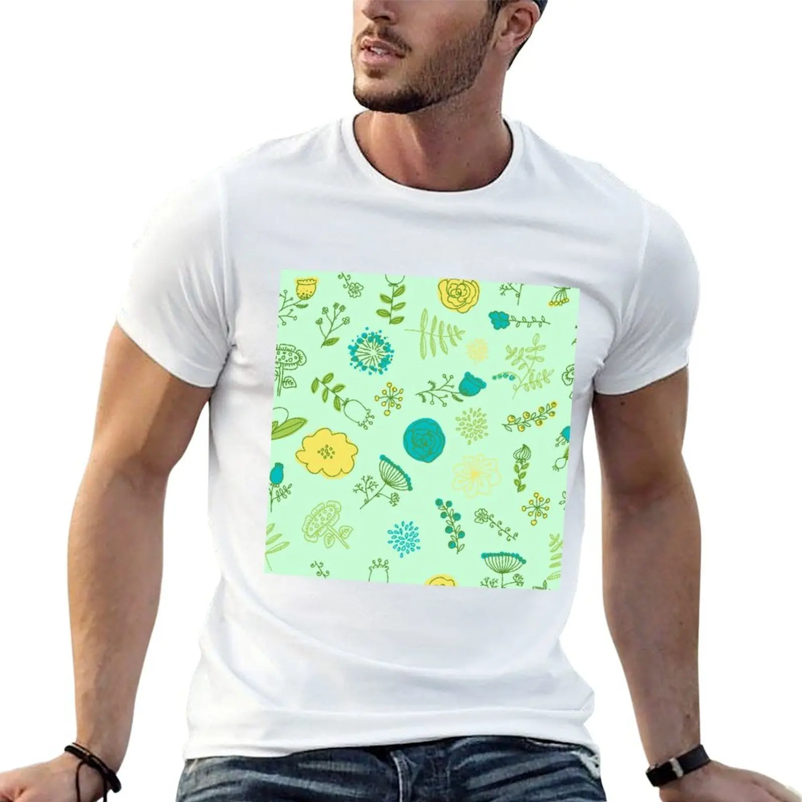 Elegance Seamless pattern with flowers, vector floral illustration in vintage style T-Shirt