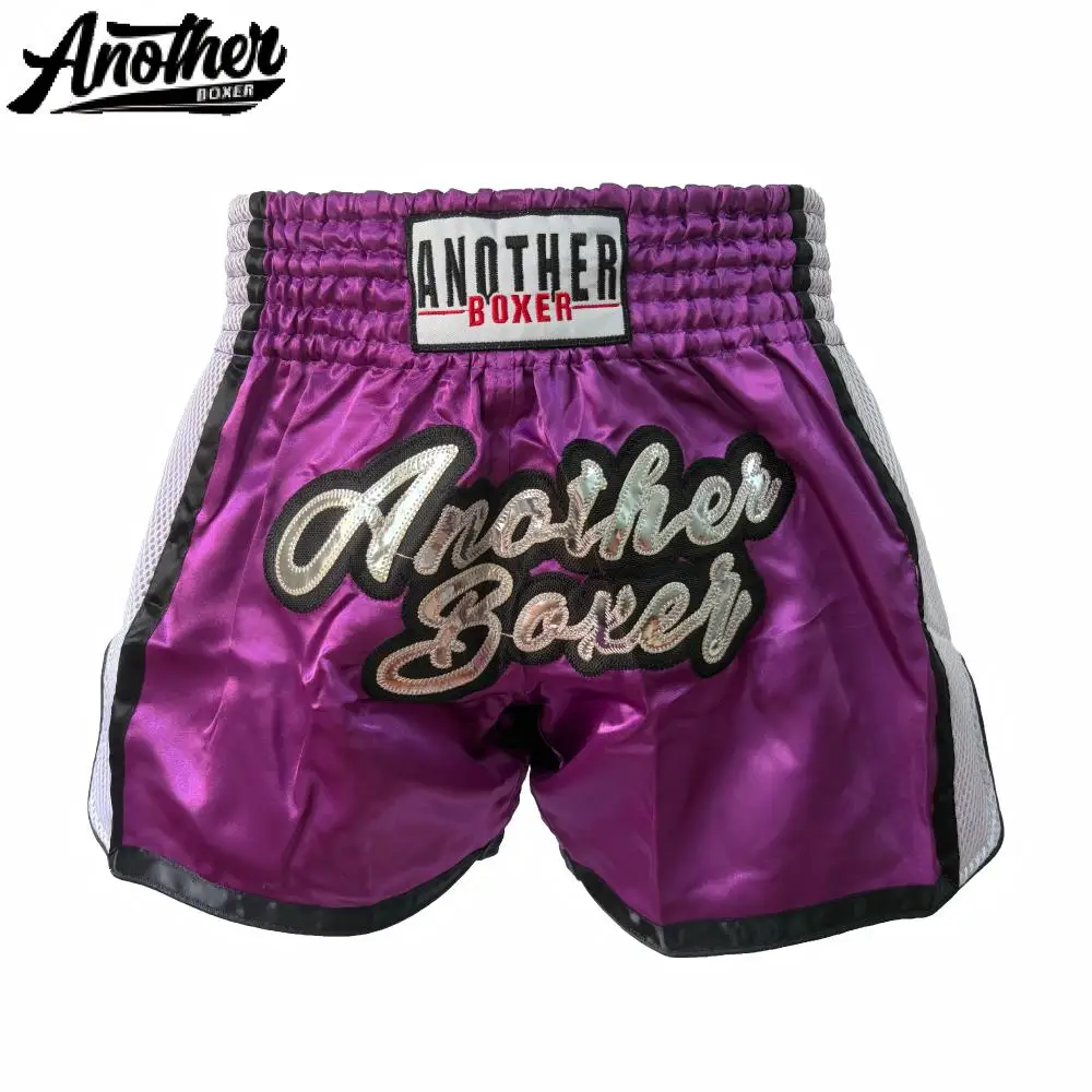 Premium Boxing Shorts Men Women Kids Mesh Side Kickboxing Fight Trunks Plain Muay Thai Shorts for MMA Training Martial Arts