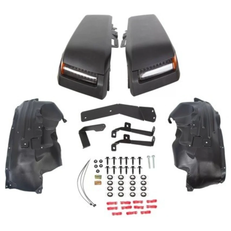 Suitable for 07-17 modified high and low wide body heightened wheel eyebrow with lamp lining
