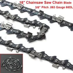 1Pcs 10/12/14/16/18/20 Inch Steel Chainsaw Chain 3/8 Pitch SLogging Saw Chain Electric Chainsaws Accessory Chains Replacement