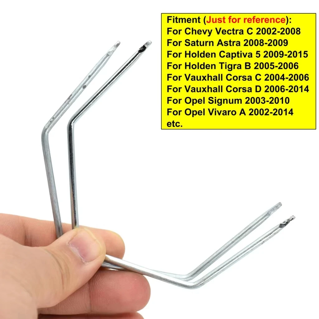For Chevrolet Vectra Opel Corsa for Vauxhall Vectra Holden Astra CD Stereo Radio Removal Extractor Key Release Pin Install Tool - view 2