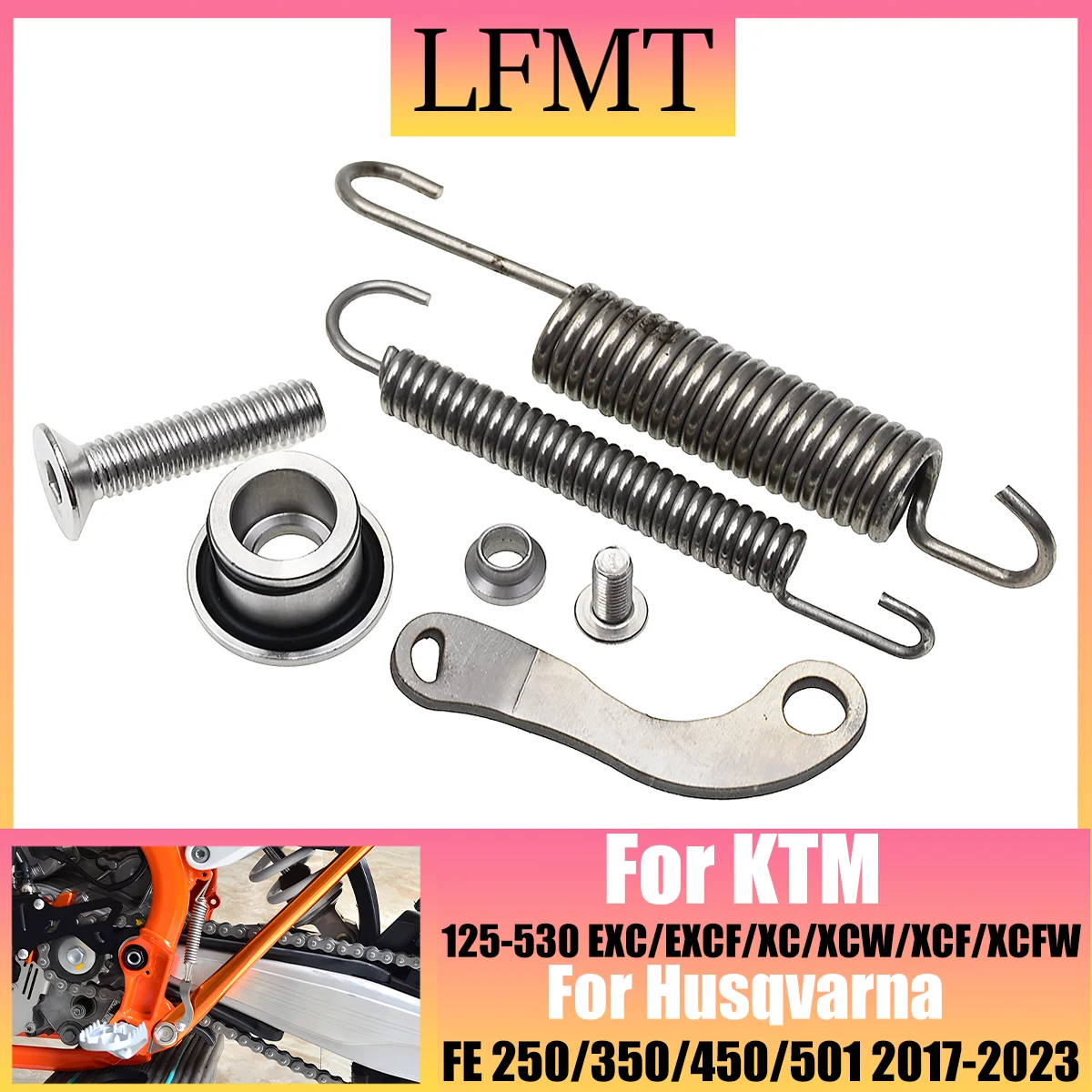 

Kickstand Side Stand Springs Kit For 125 200 250 300 350 450 500 KTM EXC EXCF XC XCW XCF XCF-W Six Days Husqvarna FE FX TE TX