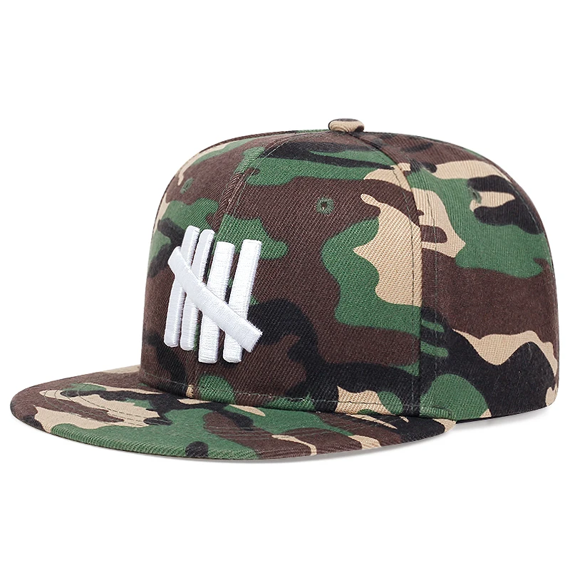  Camouflage Embroidered Baseball Hat Snapback Caps Hip-hop Hats Outdoor Adjustable Unisex Sunshade Cowboy Sunscreen Hat