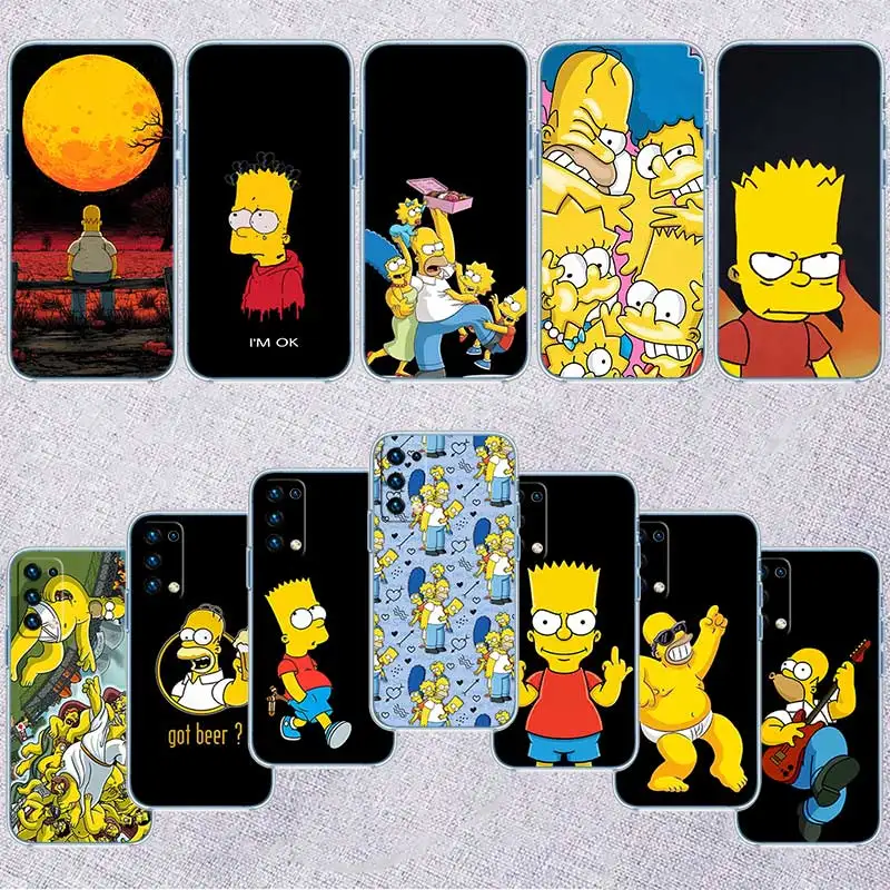 DI42 S-Simpsons-Poster Funda transparente para teléfono Motorola Moto G7 G8 G9 G84 G85 G73 G24 G15 Z2 Play Power Plus