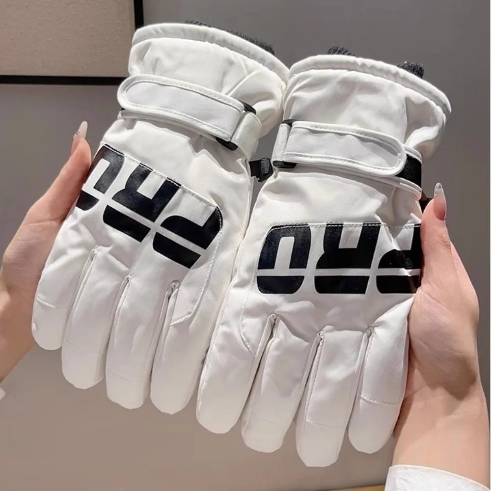 

New Winter Warm Touchscreen Ski Gloves Windproof Snow Snowboard Outdoor Fleece-lined Mittens Thicken Non-slip Cycling Gloves
