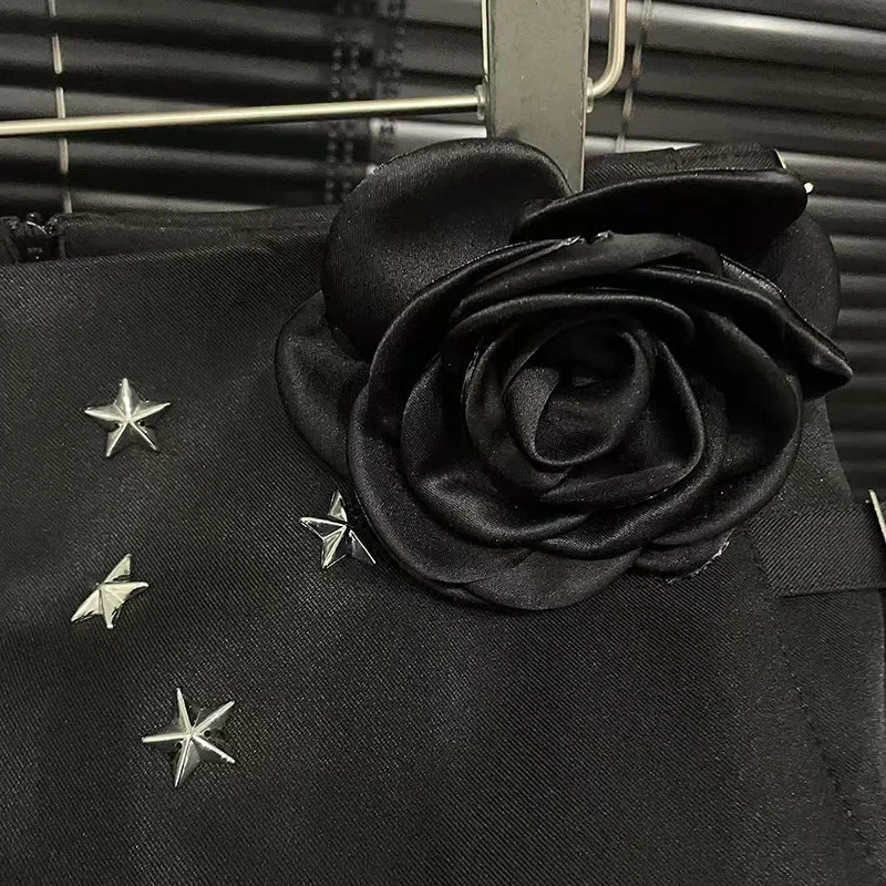 Women's Fashion 3D Pendant Rivet Design Shorts Trendy Casual A-line Tassel Short Pants Female Spring New Arrival