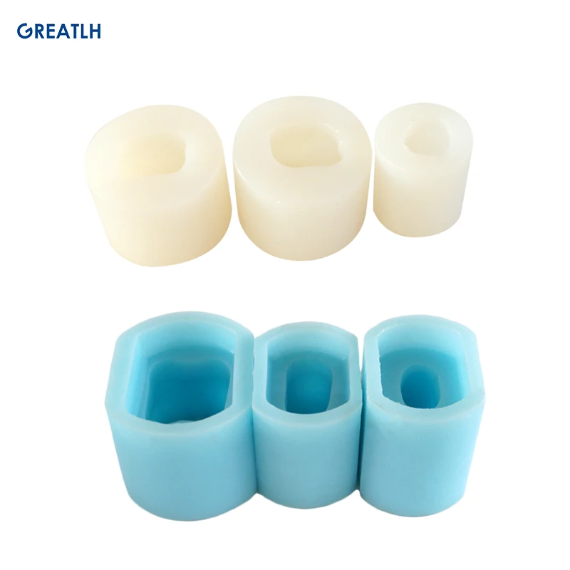 Dental Single Permnent Teeth Mould of Edentulous Jaw Complete Cavity Block Plaster Rubber Dental Instrument